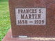  Frances Susan “Aunt Frank” <I>Stith</I> Martin