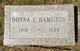  Donna E. <I>Bedunah</I> Hamilton
