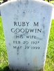  Ruby Marie <I>May</I> Goodwin