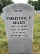Christine P “Teenie” Haldeman Beard Photo