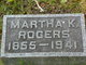  Martha E. <I>Kane</I> Rogers