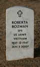 SPC Roberta “Robby” Bozman