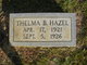  Thelma B. Hazel