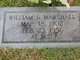 William Benjamin “Bee” Marshall Sr.