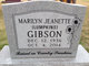  Marilyn Jeanette <I>Lumpkins</I> Gibson