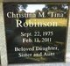 Christina M “Tina” Robinson Photo