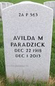 Avilda M. Paradzick