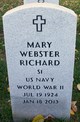  Mary R. <I>Webster</I> Richard
