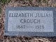  Martha Elizabeth “Lizzie” <I>Julian</I> Crouch