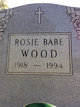 Rosie Babe Burriss Wood Photo