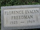  Florence Evalyn Freedman