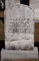  Mary Ann Ricketson