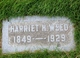  Harriet H <I>Herrick</I> Weed