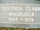  Lucinda <I>Clark</I> Magruder
