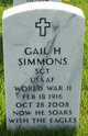 Sgt Gail H Simmons Photo