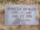  Rebecca “Becky” <I>Crum</I> Hilburn