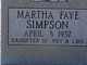  Martha Faye Simpson