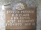 Private Raymond Duncan Clark