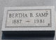  Bertha <I>Bauer</I> Samp