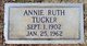  Annie Ruth Tucker