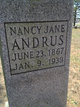  Nancy Jane “Jennie” <I>Haney</I> Andrus