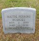  Mattie <I>Perkins</I> Hodges