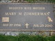  Mary M. <I>Fitzsimmons</I> Zimmerman