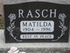  Matilda <I>Baumann</I> Rasch