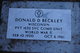  Donald D Beckley