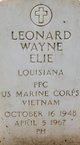 PFC Leonard Wayne Elie