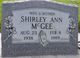  Shirley Ann <I>Naumann</I> McGee