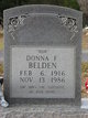  Donna Frances <I>Watson</I> Belden
