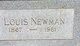 Louis “Lipa” Newman