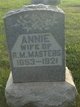  Rebecca Anna “Annie” <I>Stine</I> Masters