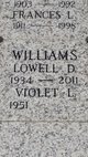  Lowell Duane “LD” Williams