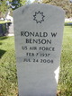  Ronald W Benson