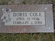  Doris Frances <I>Cohen</I> Cole