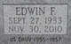 Edwin Frank “Eddie” Hartman Photo