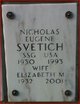 SSGT Nicholas Eugene Svetich
