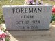 Henry “Bon” Foreman Photo
