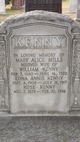  Mary Alice <I>Mills</I> Kenn