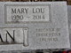  Mary Lou <I>Lauthern</I> Perryman