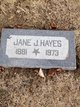  Jennie <I>Jones</I> Hayes