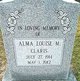  Alma Louise <I>Montgomery</I> Claris
