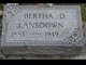  Bertha Delila <I>Knox</I> Lash Grant Lansdown