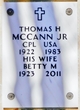 Corporal Thomas H McCann Jr.