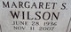 Margaret P. <I>S.</I> Wilson