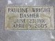  Pauline “Polly” <I>Wright</I> Dasher