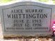  Alice Juanita “Addie” <I>Murray</I> Whittington