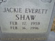  Jackie Everett Shaw